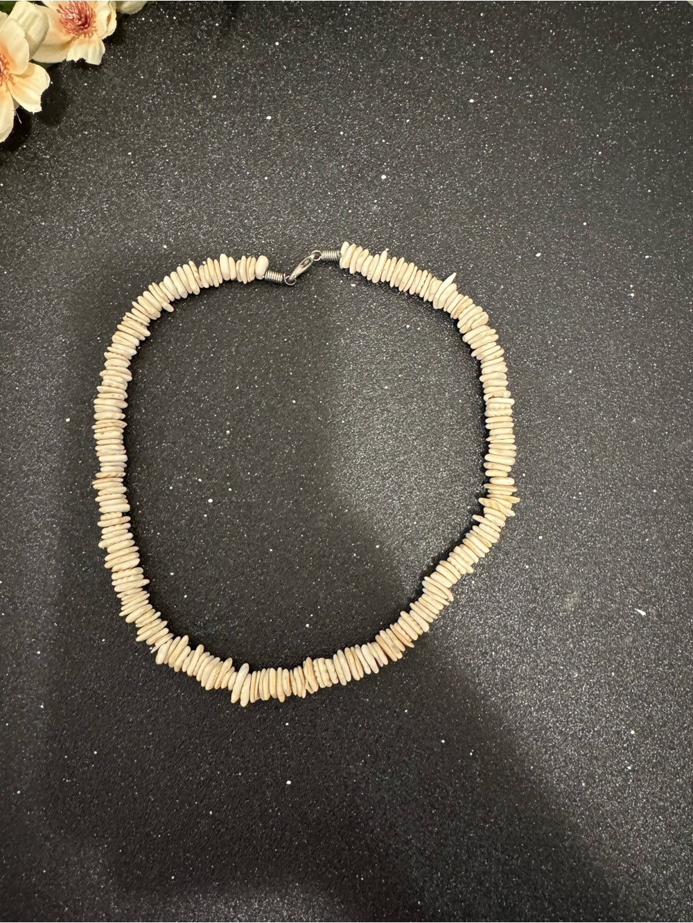 & Other Stories Cream Shell Bead Choker